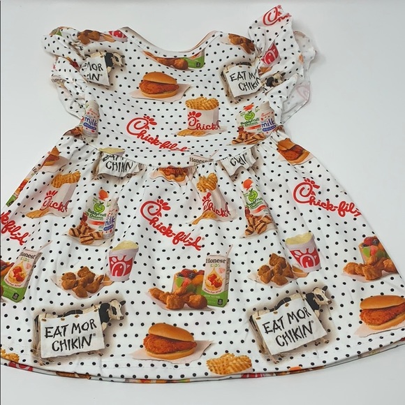 8/9 Chick fil a dress size boutique milk Silk - Picture 7 of 7